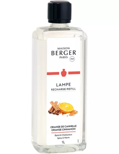 Maison Berger Paris Lampe Recharge Orange de Cannelle 1lt 33.81fl.oz