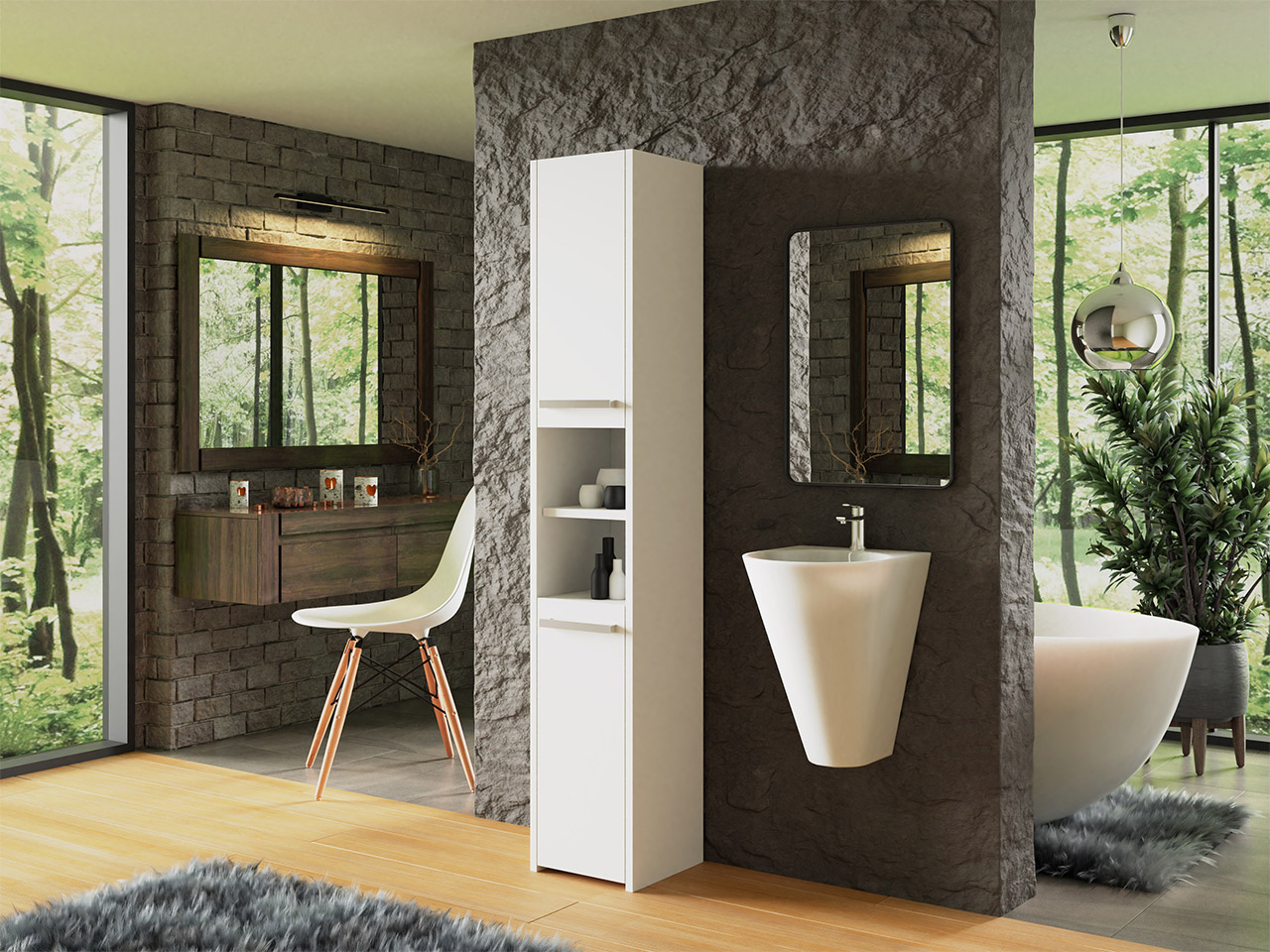 Móvel de Apoio WC S30 Branco