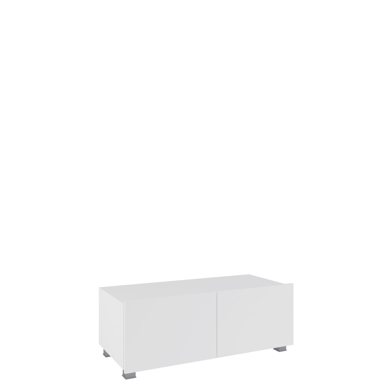 Móvel Tv Calabrini RTV 100 Branco/Branco Lacado Alto Brilho