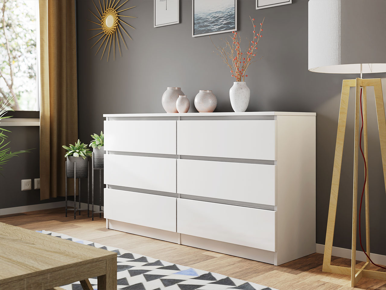 Cómoda Malwa M6 140 Branco 