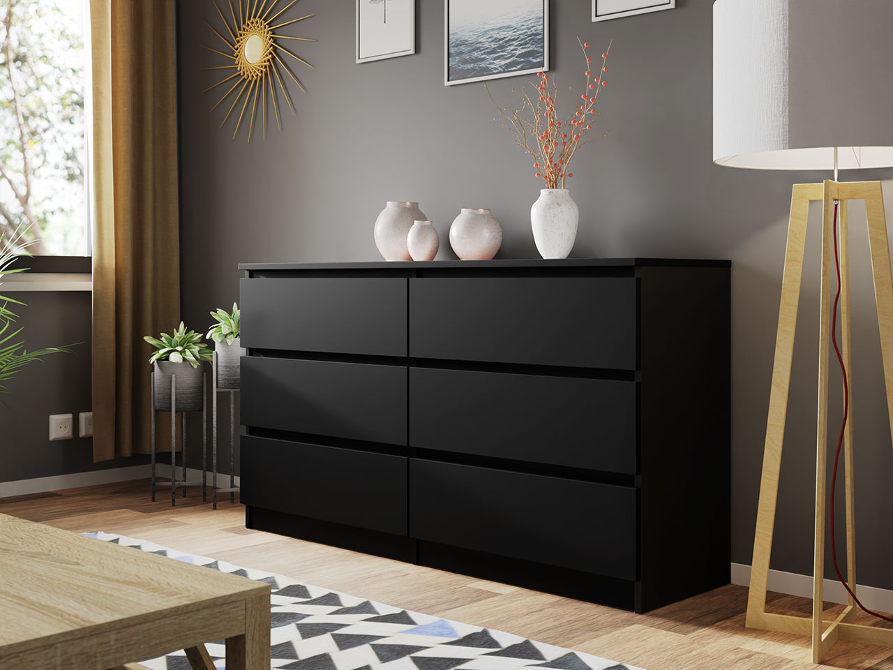 Cómoda Malwa M6 140 Preto