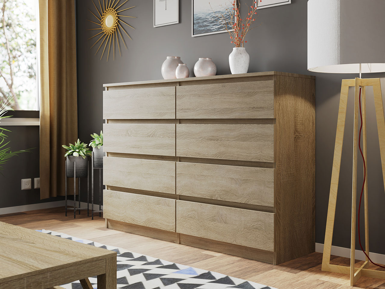 Cómoda Malwa M8 140 Sonoma