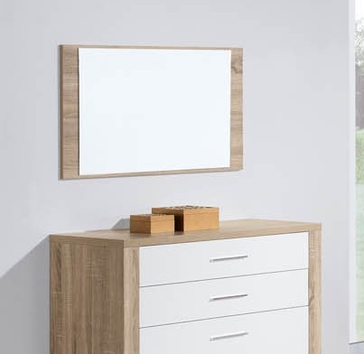 Moldura Paris cor carvalho natural/branco