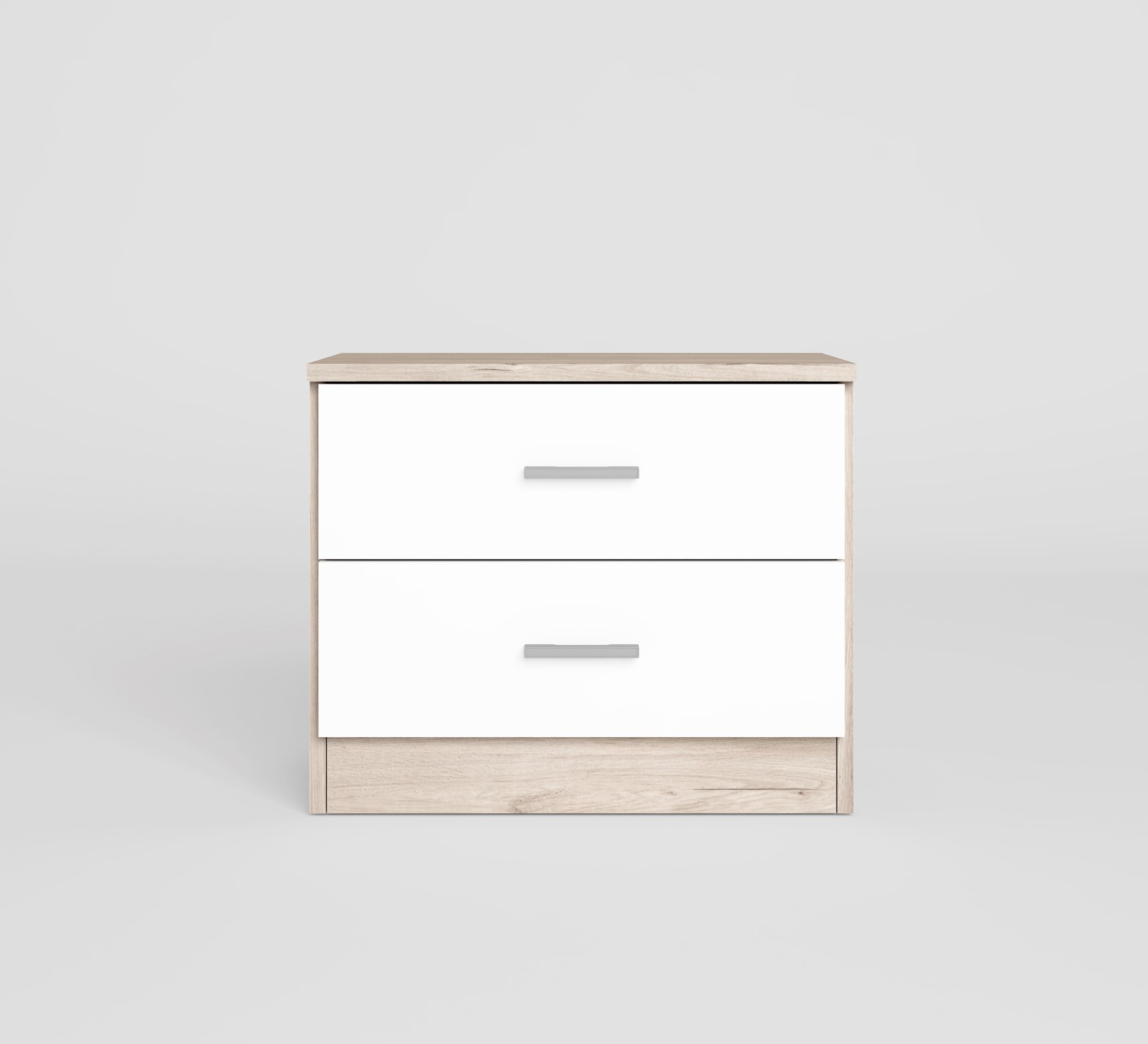 Mesa de Cabeceira Mixcasa Couple 2G cor Sahara/Branco