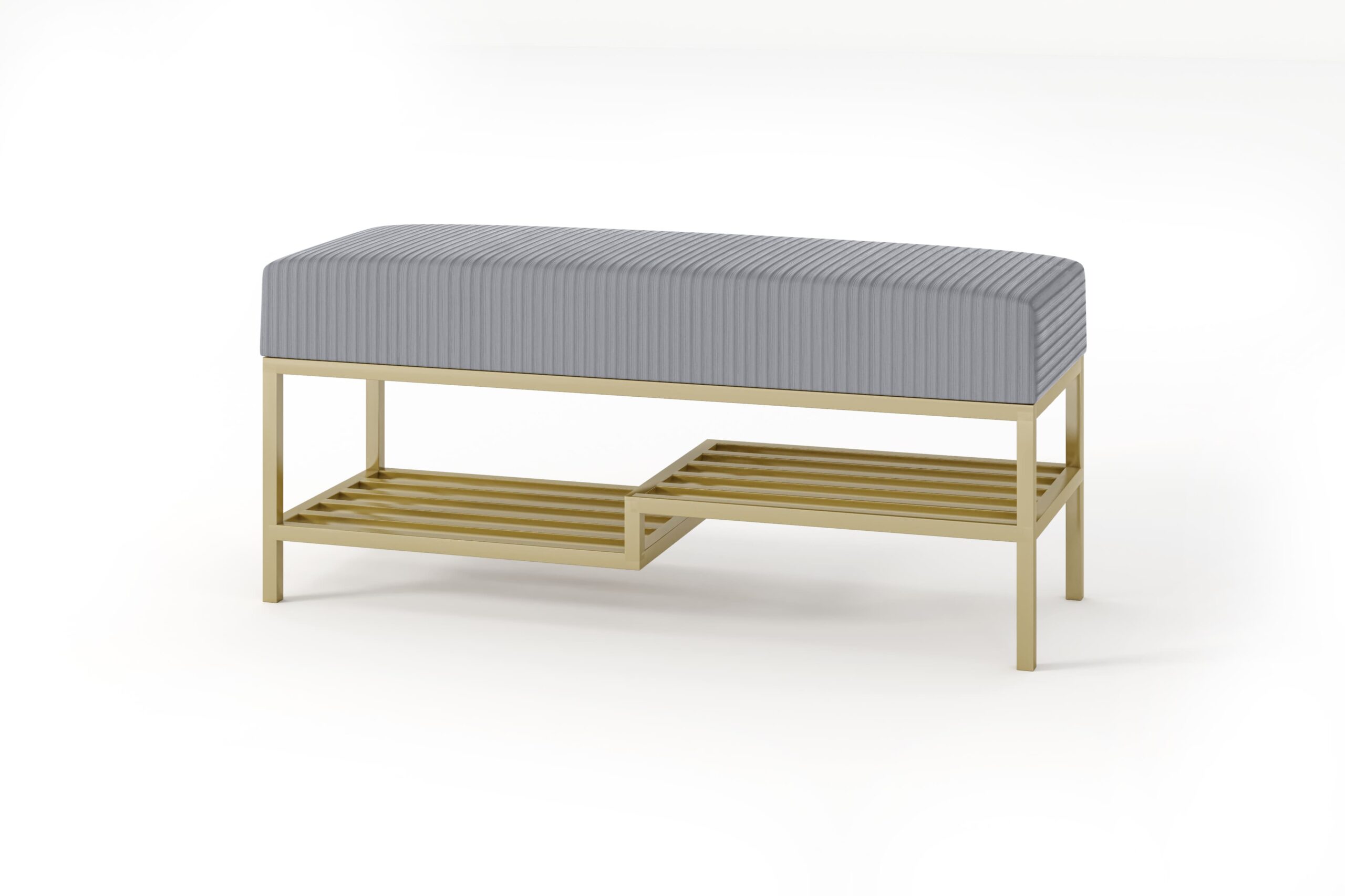 Banqueta Gold LK2 Cinza 80cm