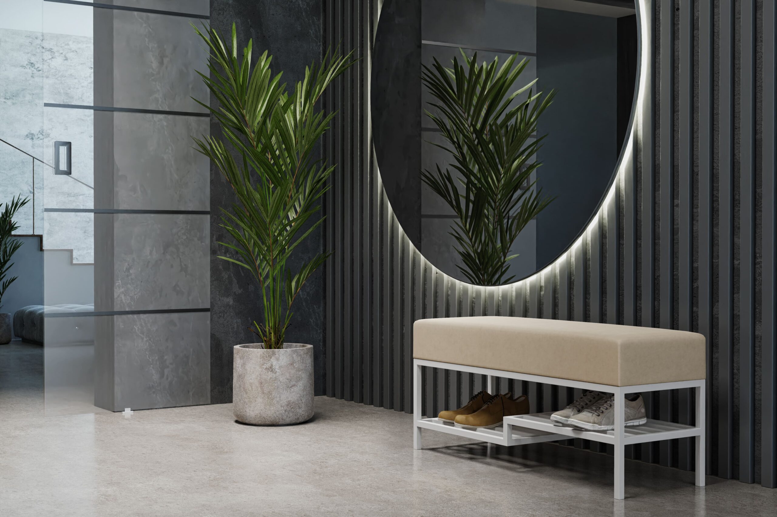 Banqueta White LK2 Bege 100cm