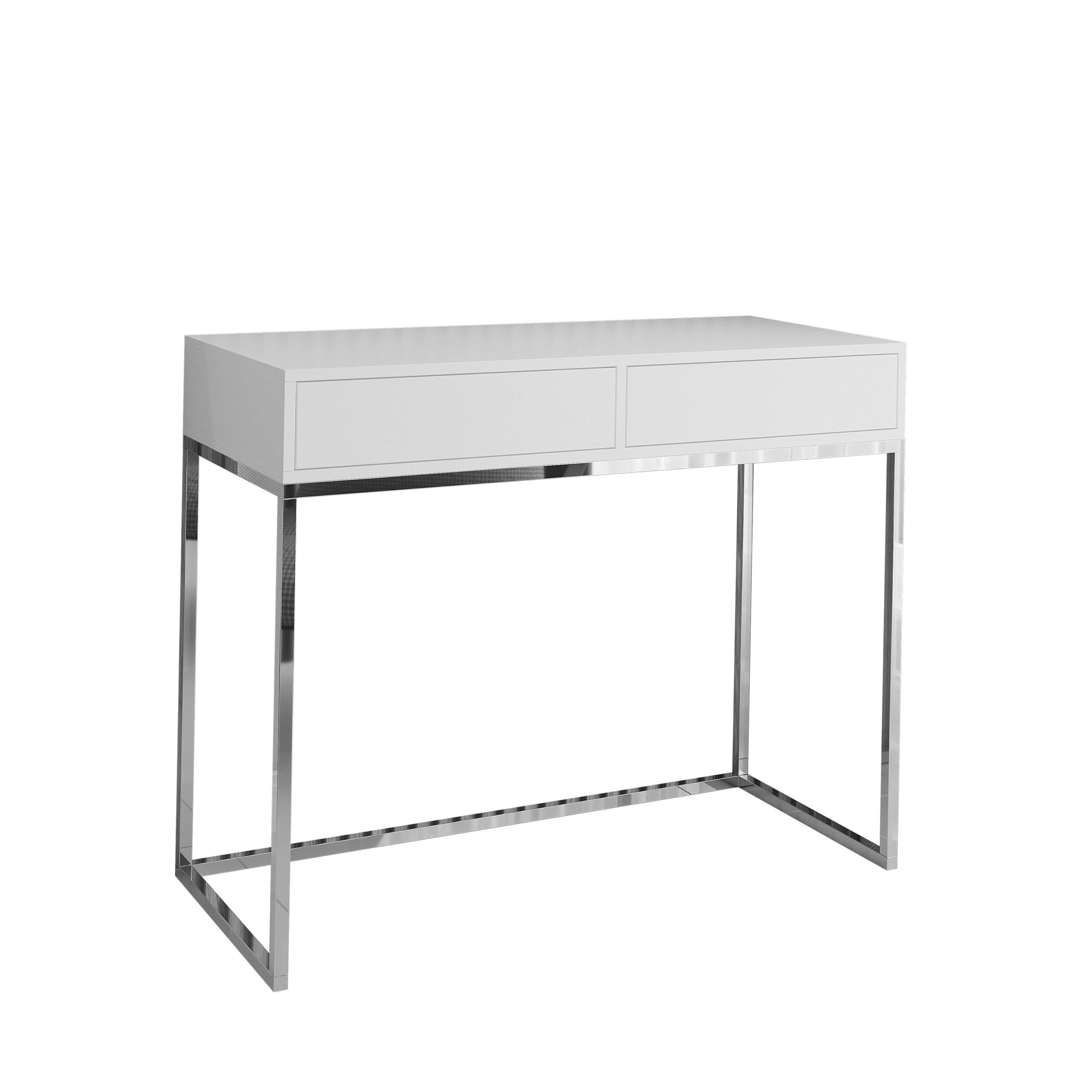 Consola SK2 Cromado/Branco 80cm