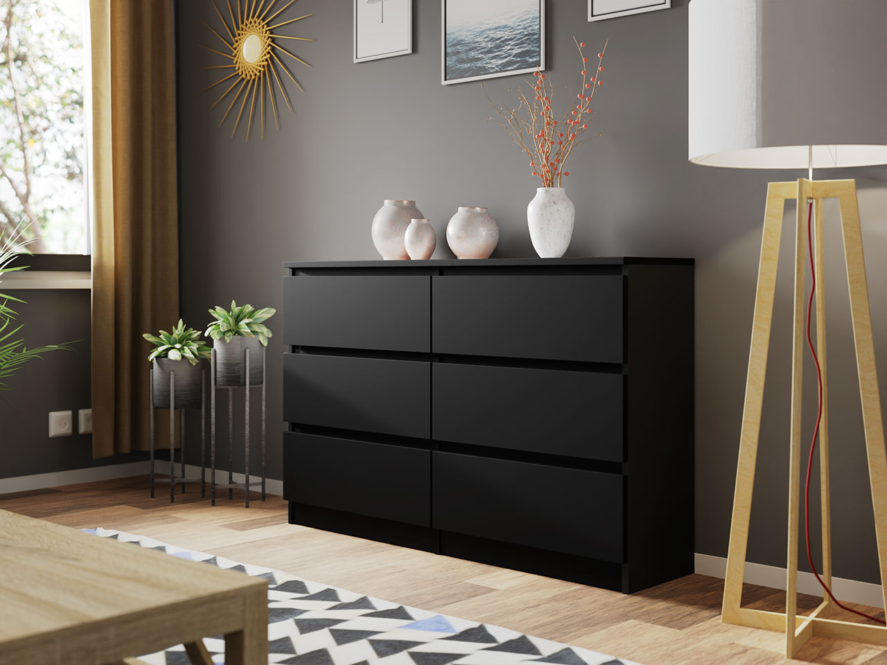Cómoda Malwa M6 120 Preto