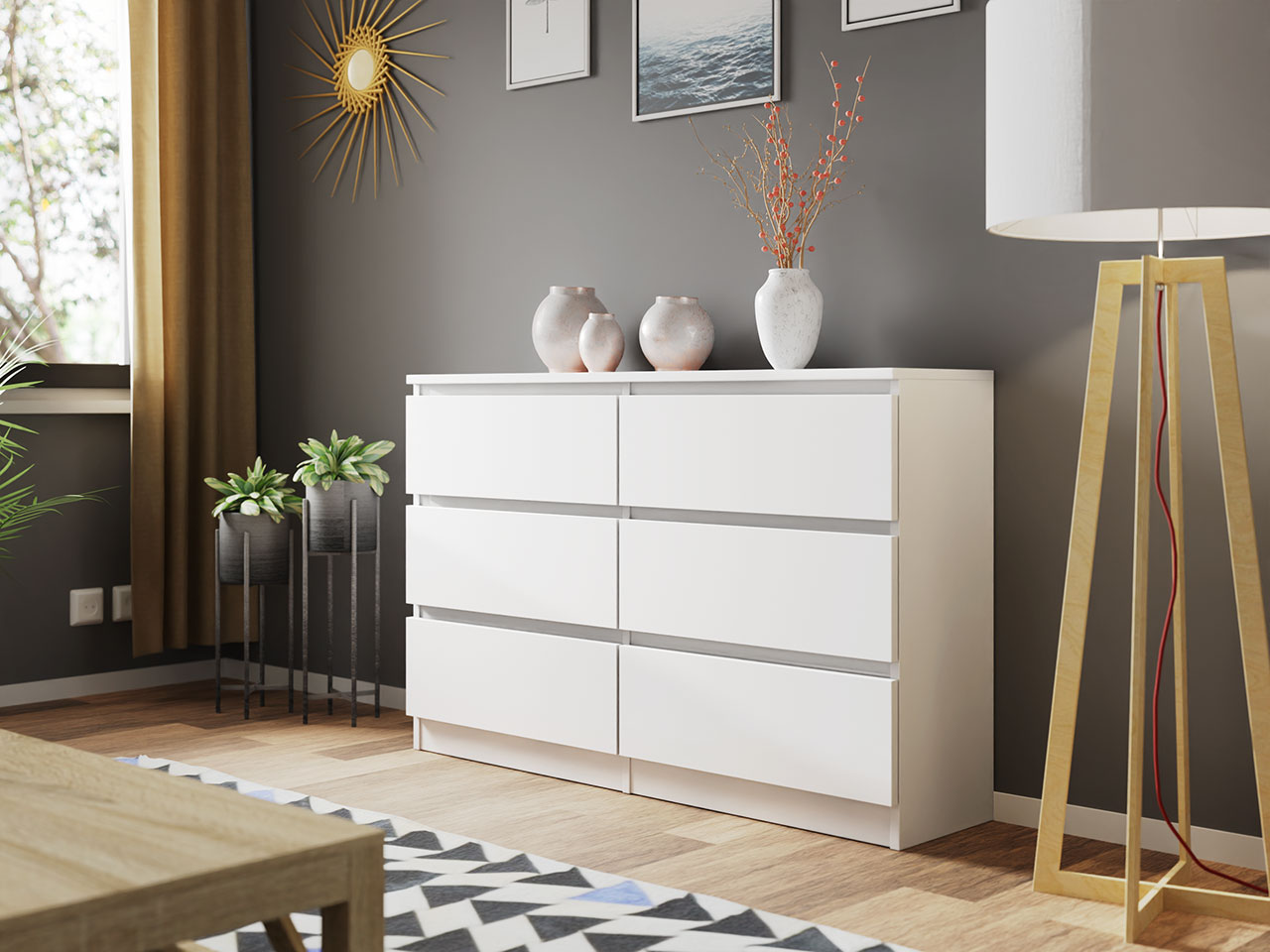 Cómoda Malwa M6 120 Branco